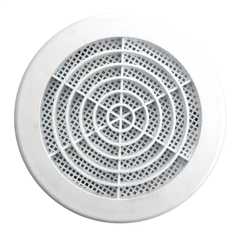 Jusqu'à Épuisement Des Stocks Grille d‘aération ronde blanc diamètre 150 mm avec moustiquaire AUTOGYRE
