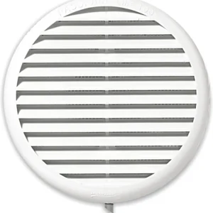 Grille d‘aération ronde blanc à clipser avec moustiquaire diamètre 80 -125 mm AUTOGYRE Promotion