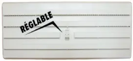 Grille d‘aération rectangulaire plate blanc réglable avec moustiquaire 245 x 170 mm AUTOGYRE Acheter En Ligne