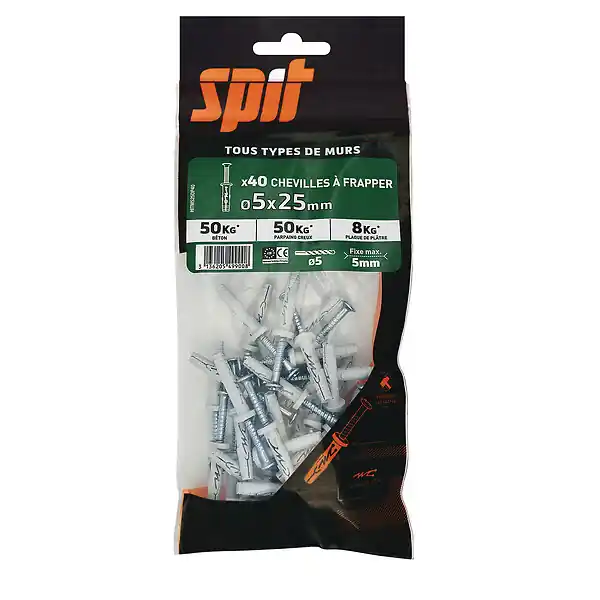 Sachet de 40 HitM D5x25mm RED HEAD Meilleur Choix