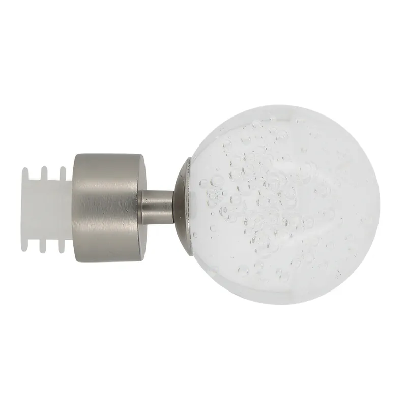 Populaire Embout déco bulles en métal diam 28 mm Finition Chrome mat - MOBOIS