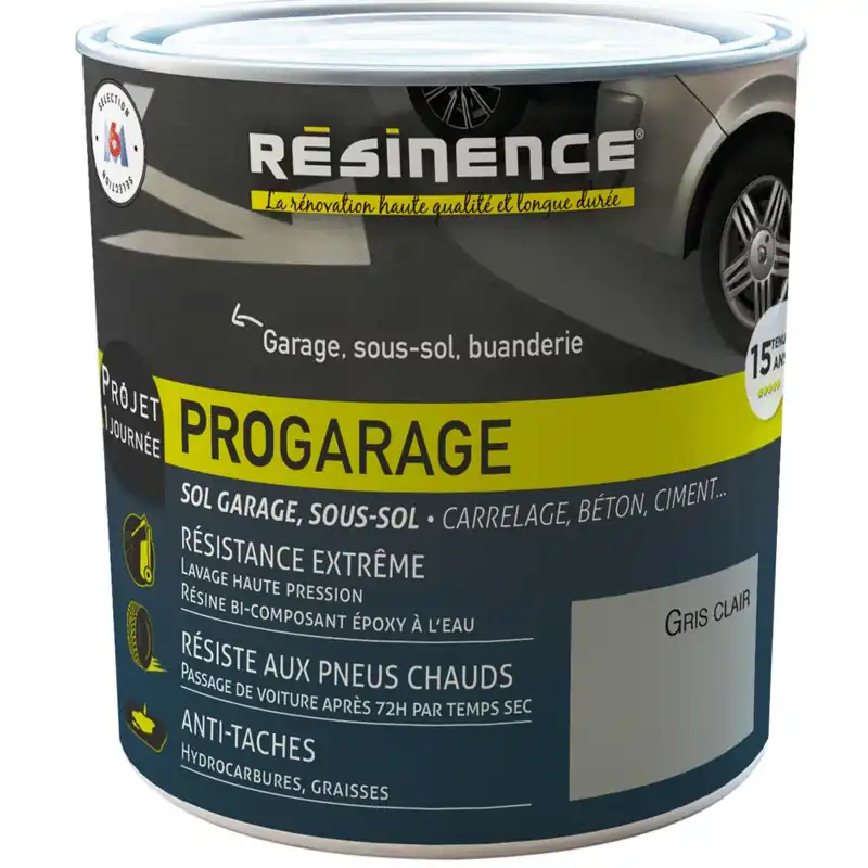 Peinture sol PROGARAGE gris clair 300 ml - RESINENCE Achat Immédiat