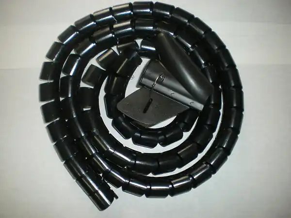 Prix Bas Gaine cache-câble flexible - 1.8 m - Noir ELECTRALINE