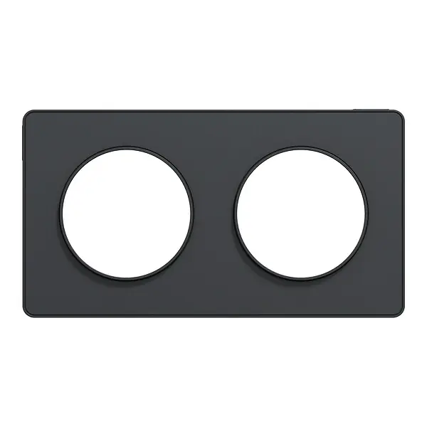 Plaque de finition Odace Touch Anthracite 2 postes SCHNEIDER ELECTRIC Satisfait Ou Remboursé
