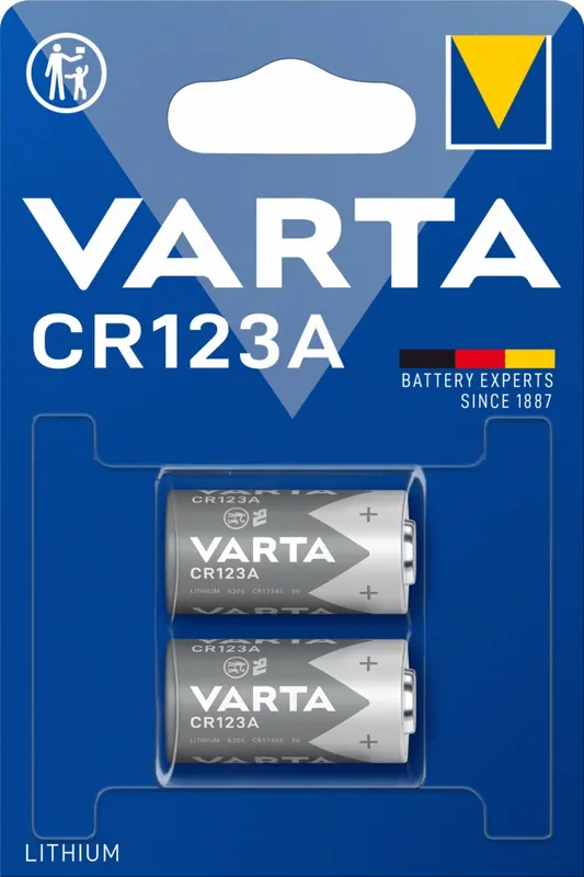 Offre Spéciale Piles lithium CR123A par 2 - VARTA