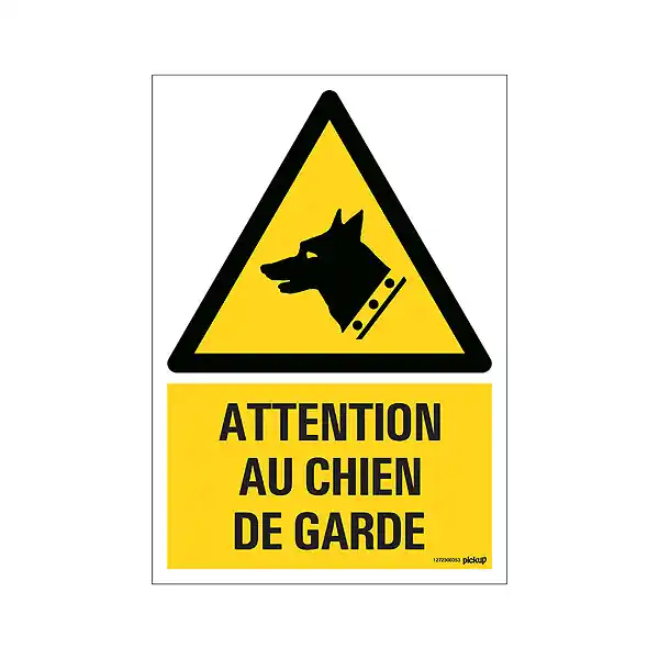 Vente Flash Panneau 23x33cm Attention chien de garde PICKUP