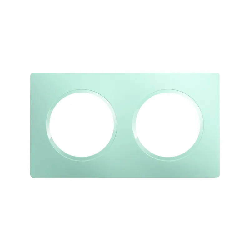 Plaque de finition 2 postes vert d‘eau Casual Evo - DEBFLEX Bon Plan