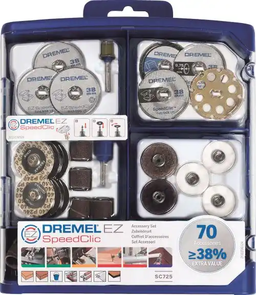 Livraison Express Accessoires EZ SpeedClic multi-usage 70 pièces - DREMEL