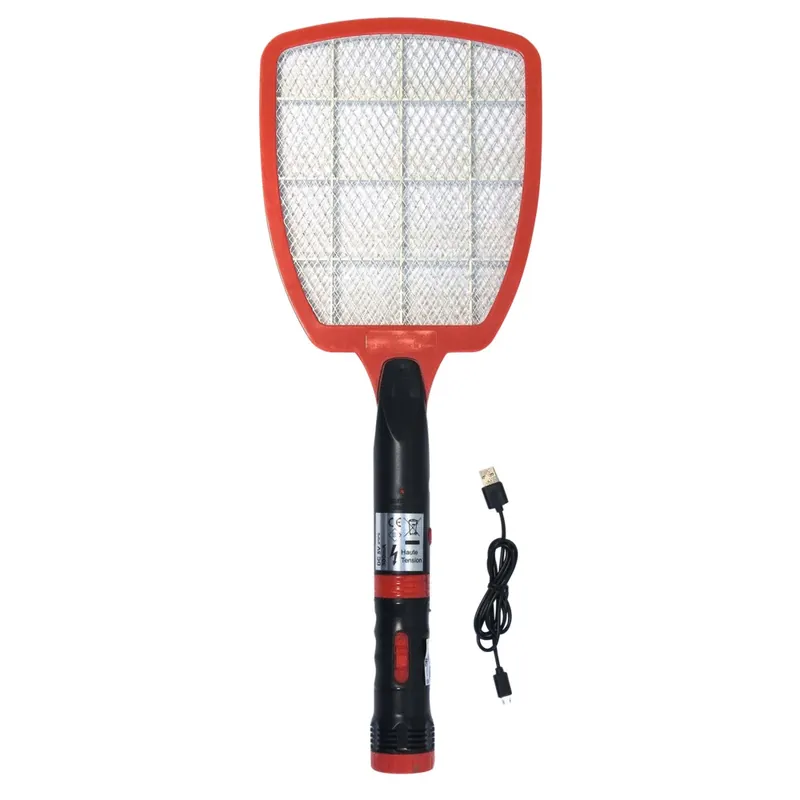 Jusqu'à Épuisement Des Stocks Raquette anti-insectes électrique rechargeable avec lampe USB - BSI