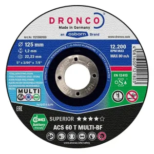 Paiement Sécurisé Disque à tronçonner ACS 46 / ACS 60 T Multi 115 x 1,2mm - DRONCO - 1111360