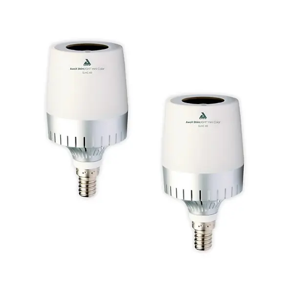 Affaire À Saisir Lot de 2 ampoules LED E14 Bluetooth + enceinte avec télécommande - Chacon