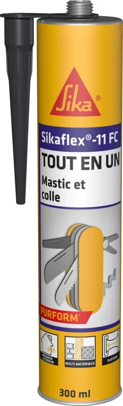 Mastic Colle Polyuréthane Sikaflex 11 FC Anthracite 300 ml SIKA Commander Maintenant