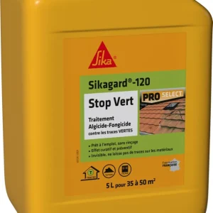 Stop vert traitement algicide-fongicide sikagard 120 5L - SIKA Nouvel Arrivage