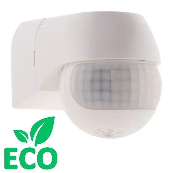Détecteur de mouvement orientable et compact int/ext IP44 - Blanc - Zenitech ELEXITY Commande En Gros