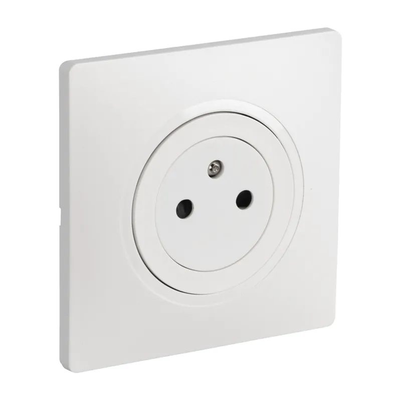 Prise 2 pôles + terre affleurante blanc Casual Evo - DEBFLEX Expédition Rapide