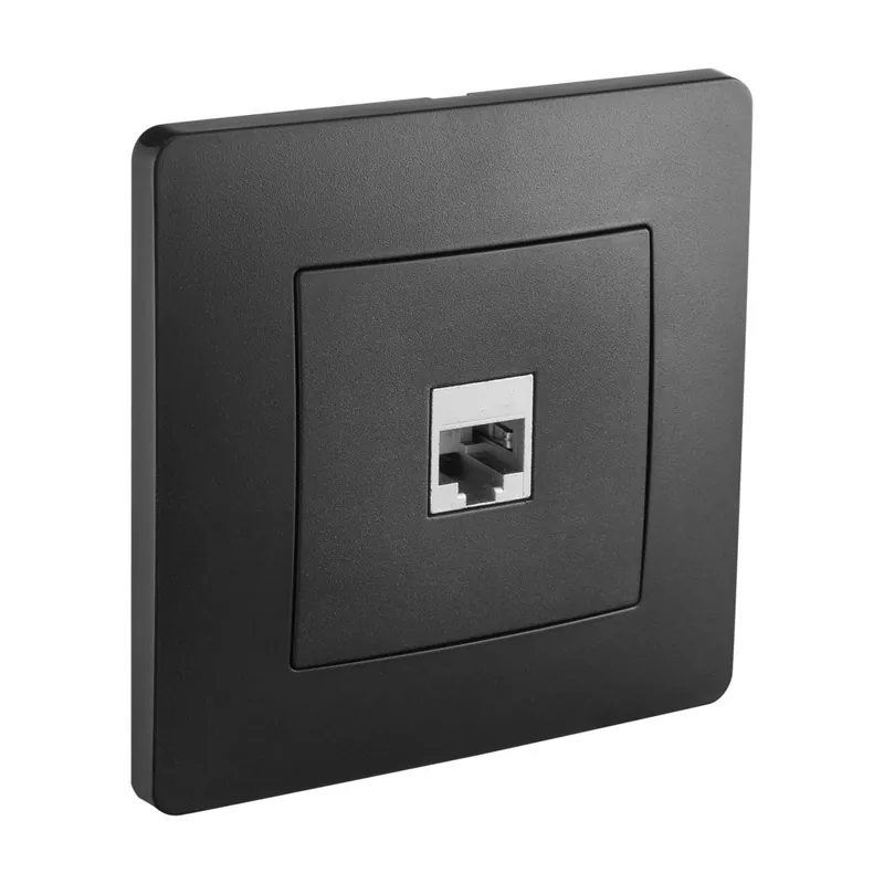 Commande En Gros Prise RJ45 multimédia noir Caly - DEBFLEX
