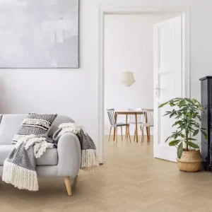 Bon Plan Sol PVC décor bois beige azay cream PRIMETEX rouleau de 4m vendu au m² GERFLOR