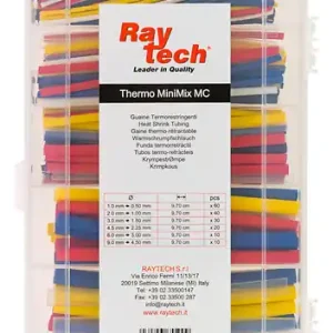 Réduction RAYTECH THERMO MINI MIX-MULTICOLOR Assortiment gaines thermo-rétractables prédécoupées
