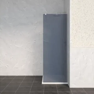 Dernier Modèle Paroi de douche à l‘italienne 70x200 cm profilé chrome verre fumé 8 mm Signature - OCEA