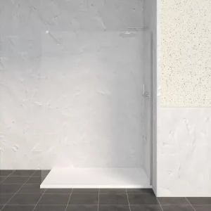 Commande En Gros Paroi de douche à l‘italienne 140x200 cm profilé chrome verre transparent 8 mm Signature - OCEA