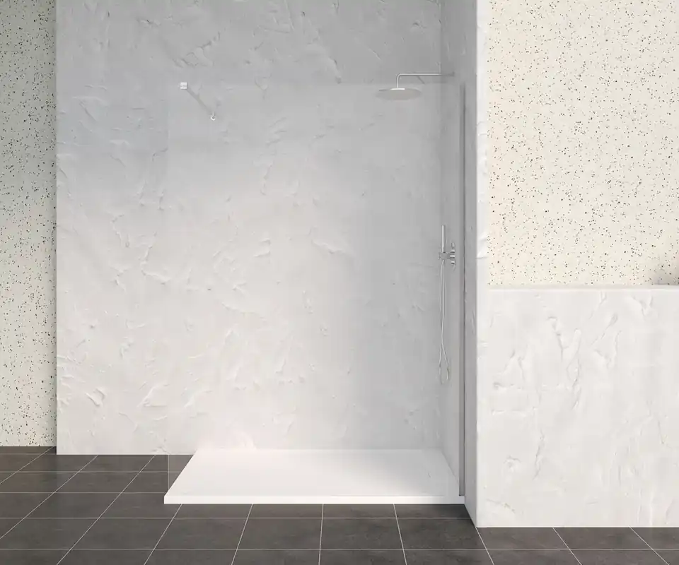 Commande En Gros Paroi de douche à l‘italienne 140x200 cm profilé chrome verre transparent 8 mm Signature - OCEA