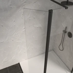 Déflecteur pivotant 40x200 cm profilé noir verre transparent 8 mm Signature - OCEA Retour Gratuit