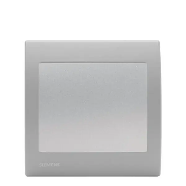SIEMENS Poussoir Silver Delta Iris + Plaque basic Silver Vente Flash