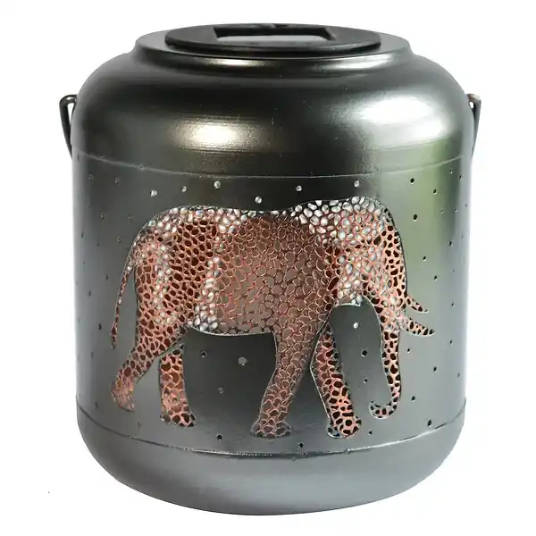 Achat Immédiat Lanterne métal solaire Jungle 18cm - Orium