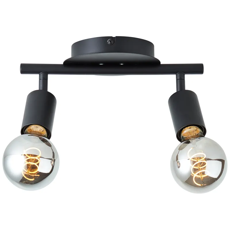 Réglette TIFFANY E27 2x28W noir - BRILLIANT Affaire À Saisir