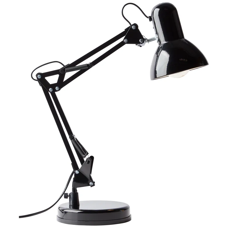 Lampe à poser E27 Henry noir 28W - BRILLIANT Nouvel Arrivage