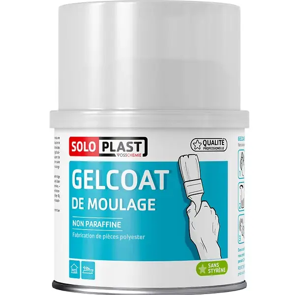 Pas Cher Gelcoat de moulage polyrésine Blanc 500g SOLOPLAST