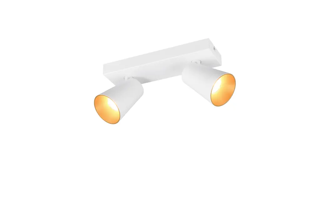 Livraison Express Réglette 2 spots GU10 Sharp blanc 2x10W - TRIO