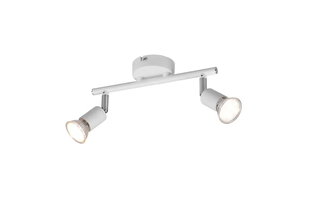 Super Prix Réglette 2 spots GU10 Paris blanc 2x35W - REALITY