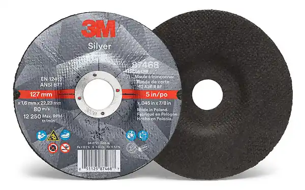 Disque à tronçonner SILVER T41 grain 60+ - 3M - 51790 Paiement Sécurisé