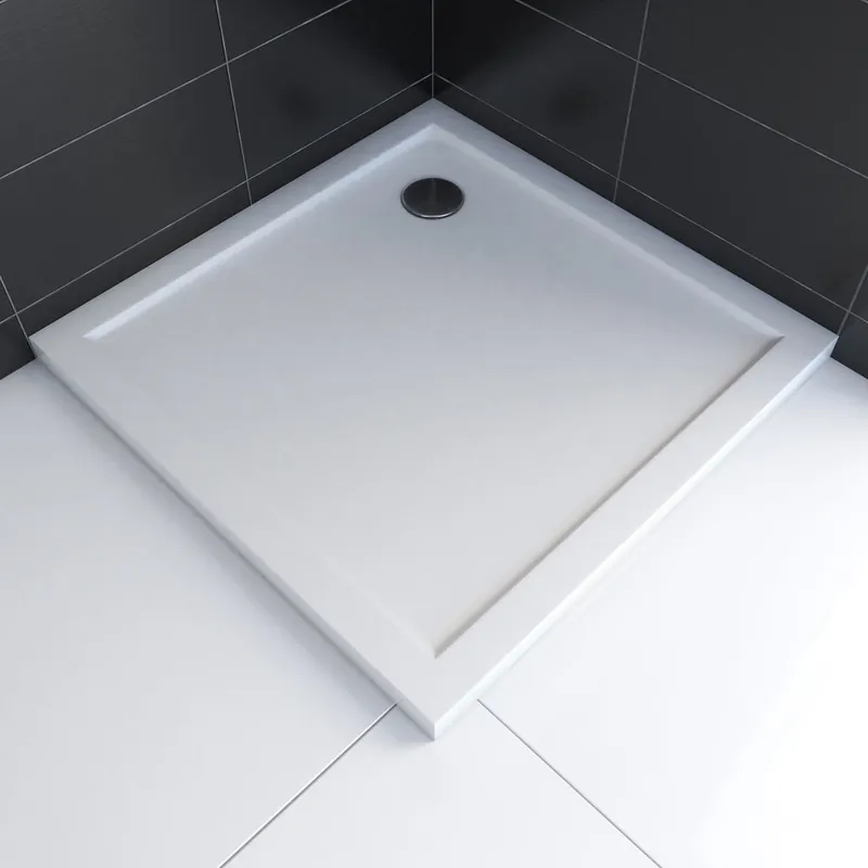 Réduction Receveur de douche 80x80cm acrylique blanc Pure 2 - AURLANE