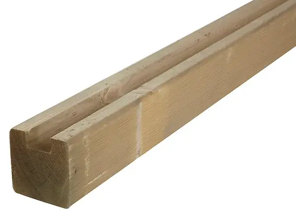 Populaire Poteau rainure U pin - 70x70x2200 mm CERLAND