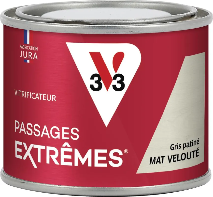 Prix Bas Vitrificateur Passages extrêmes gris patiné mat velouté 125 ml - V33