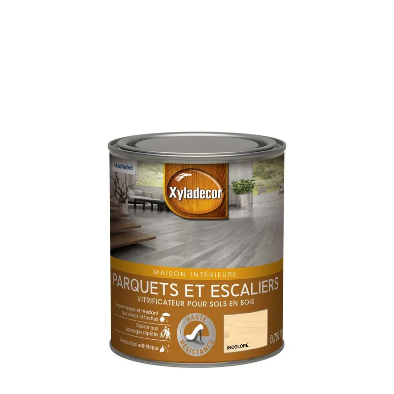 Vitrificateur pour sols en bois parquet et escaliers mat incolore 0,75L - XYLADECOR Prix Cassé