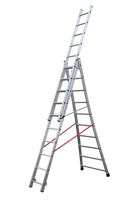 Echelle transformable base évasée 3 plans 6,00 / 6,80 m Premium HAILO Nouveauté