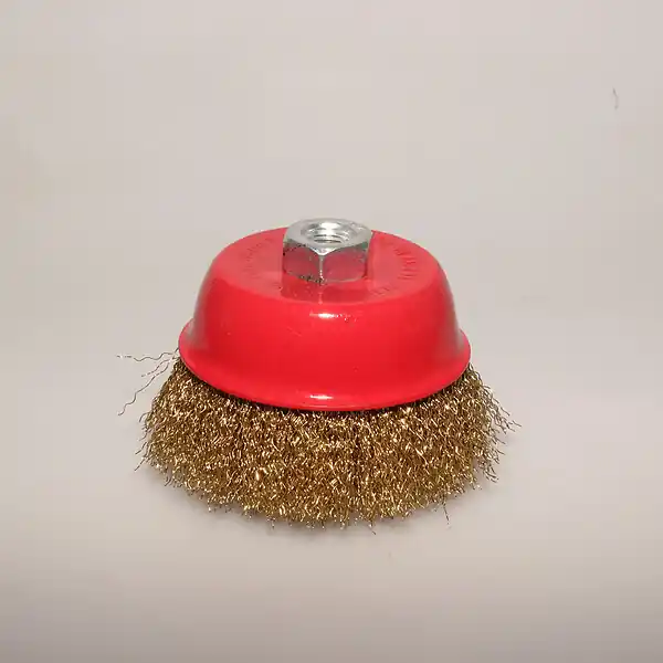 Acheter Direct Brosse conique acier laitoné - dia.100mm - filetage M14 SEA