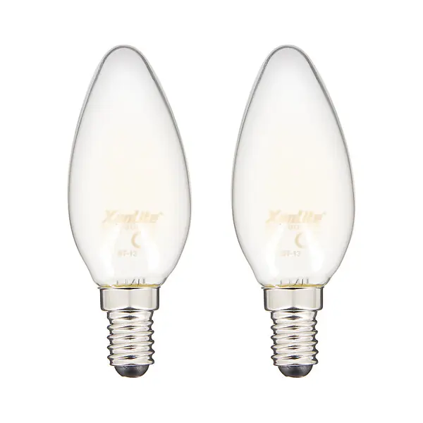Ampoules LED flamme E14 - Verre dépoli - Blanc neutre 4000K XANLITE Soldes