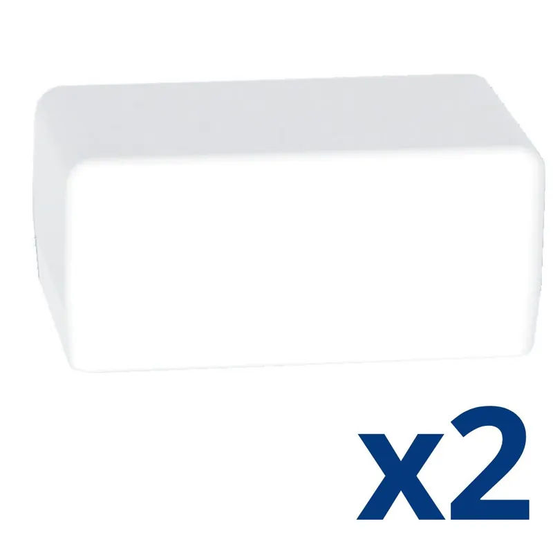 Top Vente Embouts pour moulure 25X40mm blanc par 2 - DEDRA