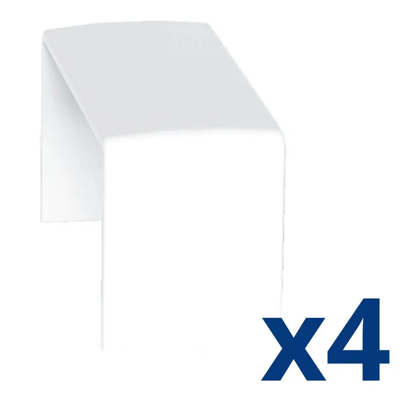 Quantité Limitée Tés pour moulure 10X20mm blanc par 4 - DEDRA