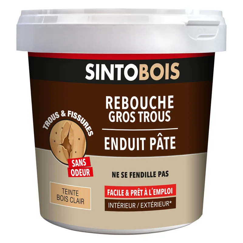 Enduit pâte clair 2 kg - SINTOBOIS Vente Flash