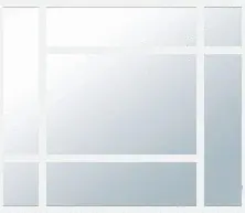 Acheter Direct Verrière Orsay Profil Blanc Vitrage Verre Clair L. 1230 mm x H. 1125mm YKARIO