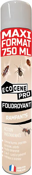 Aérosol insecticide spécial rampants - 750ml ECOGENE Livraison Express