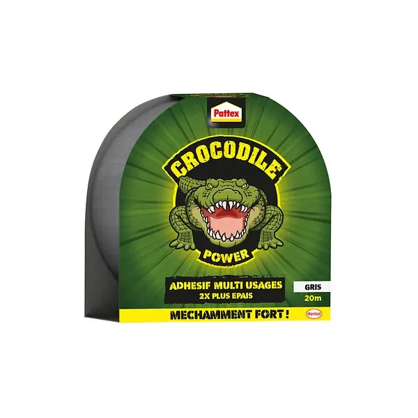 Certifié Ruban adhésif - Polyéthylène - Tape Extreme - Gris - 20m PATTEX