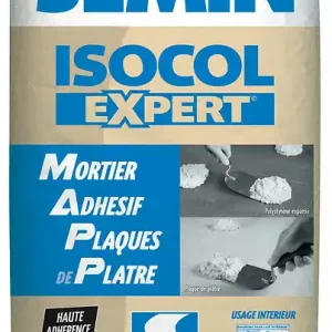 Isocol Expert - Mortier adhésif plaque de plâtre - 25kg SEMIN Jusqu'à Épuisement Des Stocks