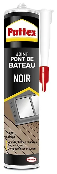 Paiement Sécurisé Mastic joint finition parquet Flextec - Noir - 280 ml PATTEX