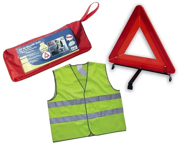 Triangle de signalisation + 1 gilet - 12110 HANGER Retour Gratuit